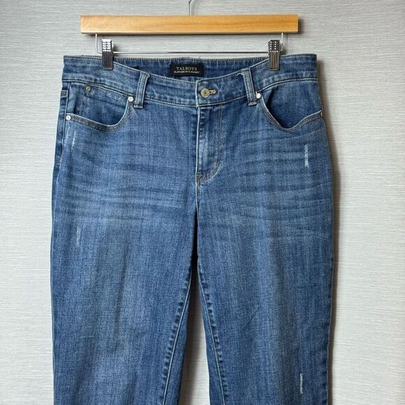 Talbots Women's Straight Leg Boyfriend Jeans Size 8 Flawless Fit Denim - Picture 4 of 7